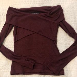 Abercrombie soft and cozy off the shoulder sweater